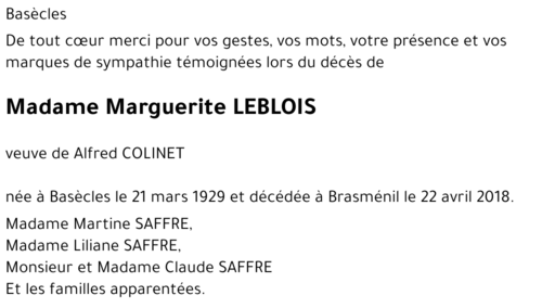 Marguerite Leblois