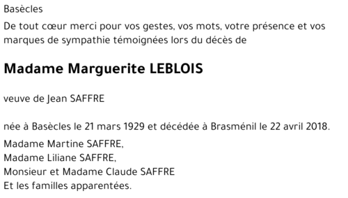 Marguerite Leblois