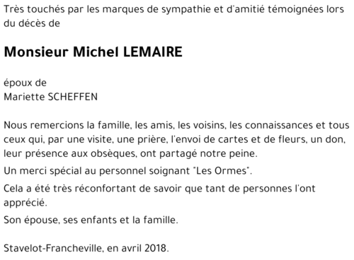 Michel LEMAIRE