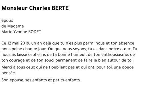 Charles BERTE