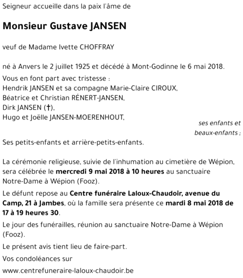Gustave JANSEN