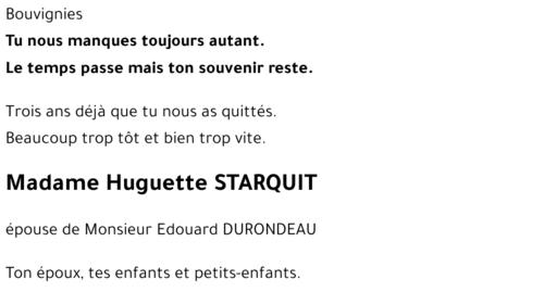 Huguette Starquit