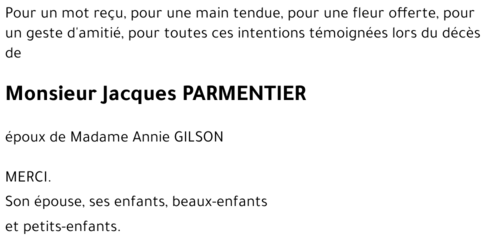 Jacques PARMENTIER