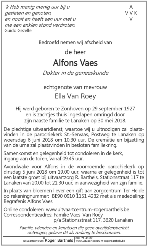Alfons Vaes