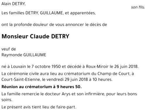 Claude DETRY
