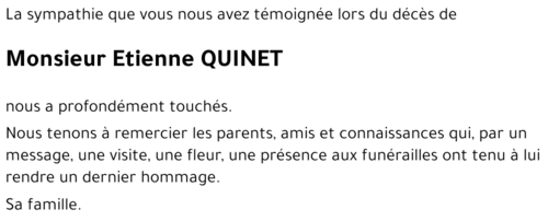 Etienne QUINET