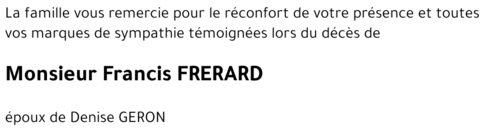 Francis FRERARD