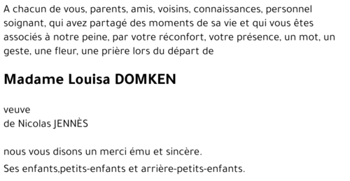 Louisa DOMKEN