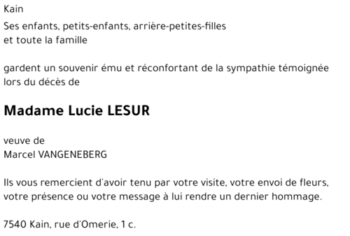 Lucie LESUR