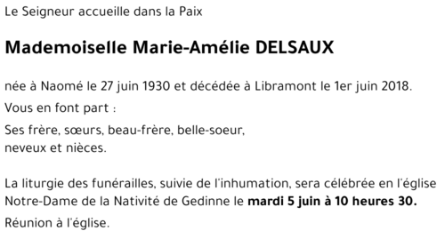 Marie-Amélie DELSAUX