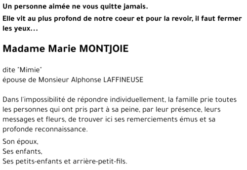 Marie MONTJOIE