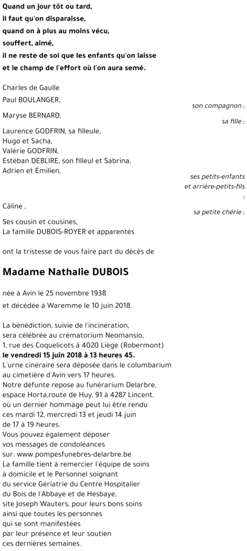 Nathalie DUBOIS