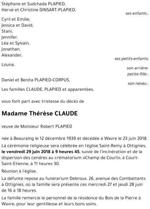 Thérèse CLAUDE