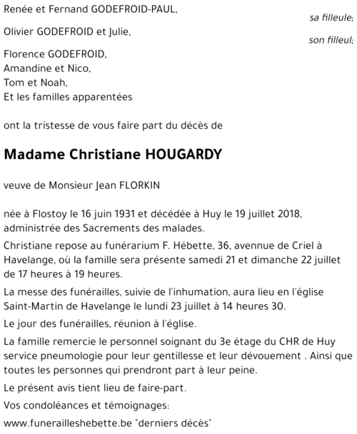 Christiane HOUGARDY