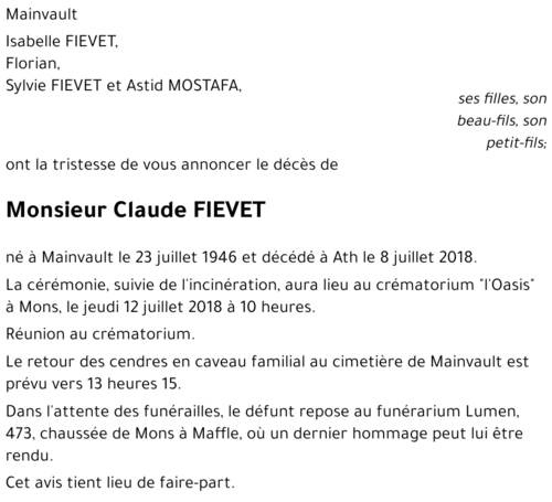 Claude FIEVET