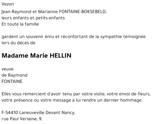 Marie HELLIN