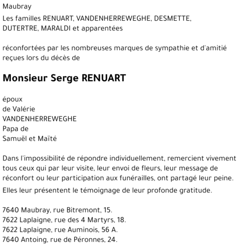 Serge RENUART