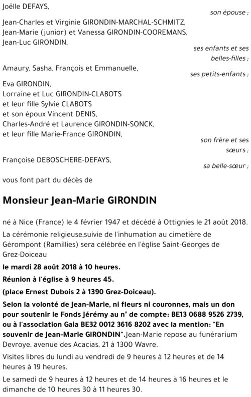 Jean-Marie GIRONDIN