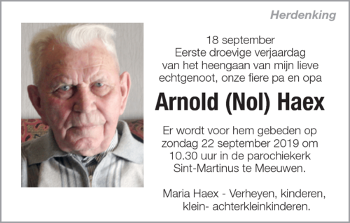 Arnold (Nol) Haex