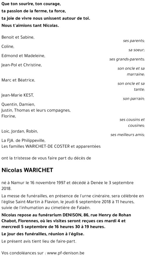 Nicolas WARICHET