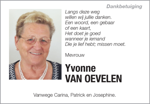 Yvonne Van Oevelen