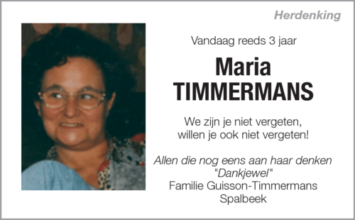 Maria Timmermans