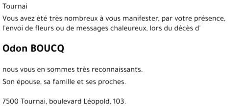 Odon BOUCQ