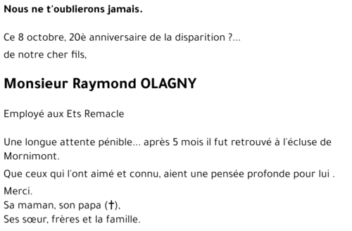 Raymond OLAGNY