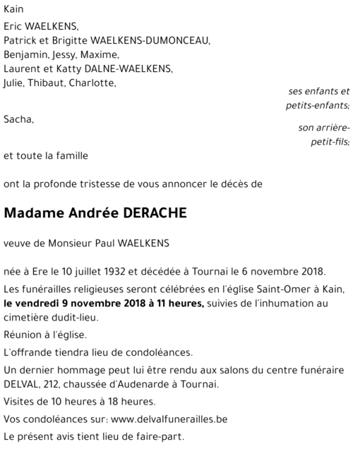 Andrée DERACHE