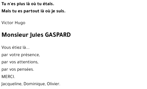 Jules GASPARD