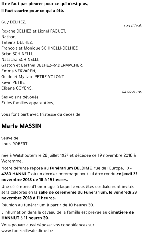 Marie MASSIN