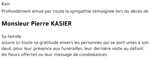 Pierre KASIER
