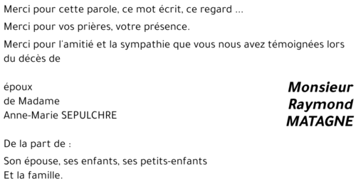 Raymond MATAGNE
