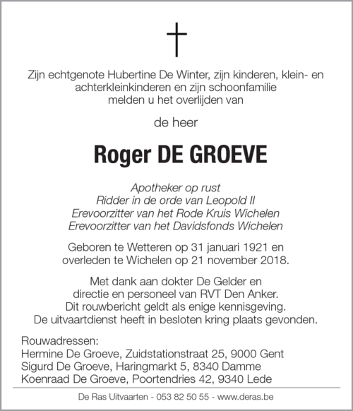 Roger De Groeve