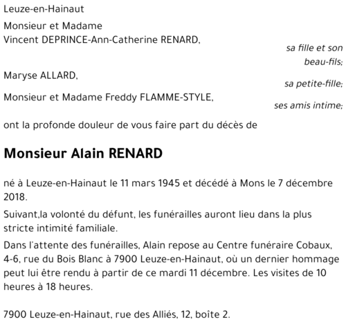Alain RENARD