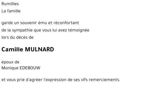 Camille MULNARD