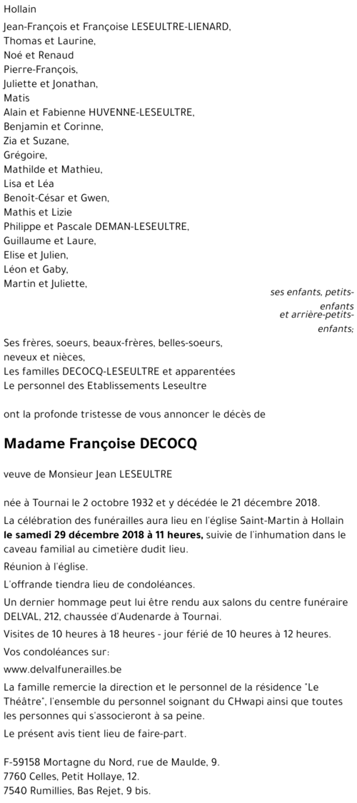 Françoise DECOCQ