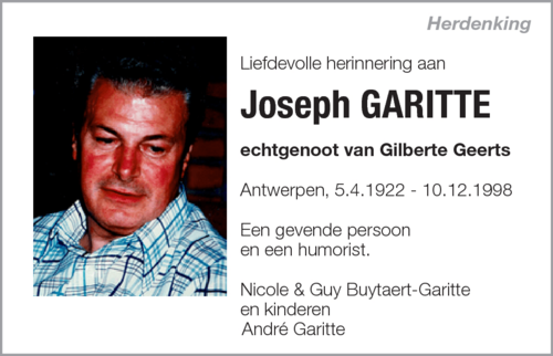 Joseph Garitte
