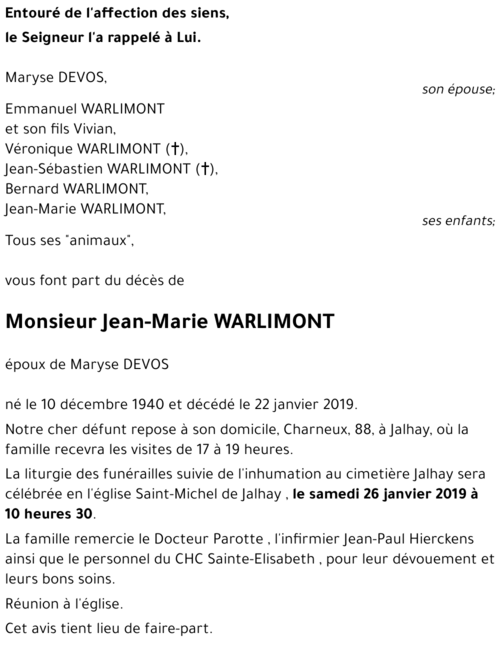Jean-Marie WARLIMONT