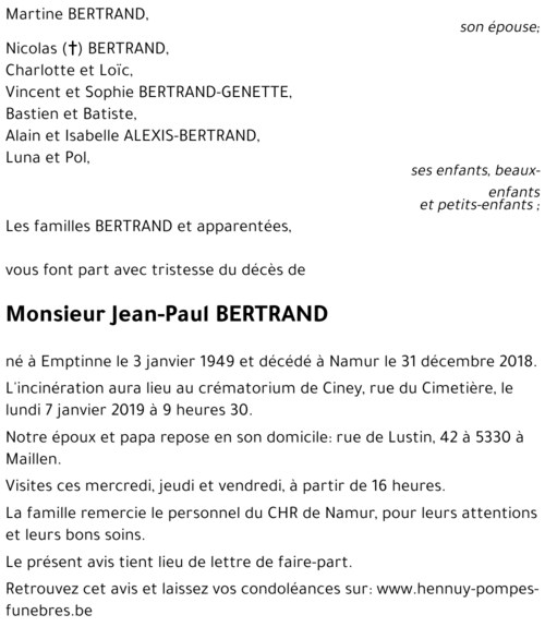 Jean-Paul BERTRAND