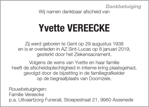 Yvette Vereecke