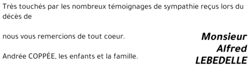 Alfred LEBEDELLE