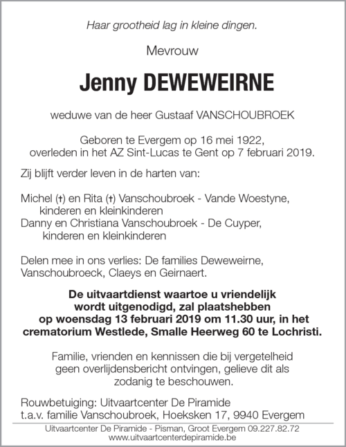 Jenny Deweweirne