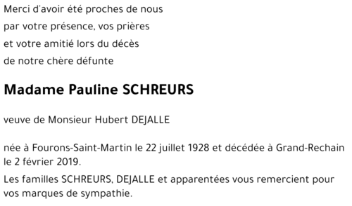 Pauline SCHREURS