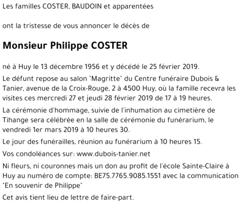 Philippe COSTER