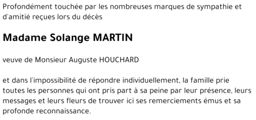 Solange MARTIN