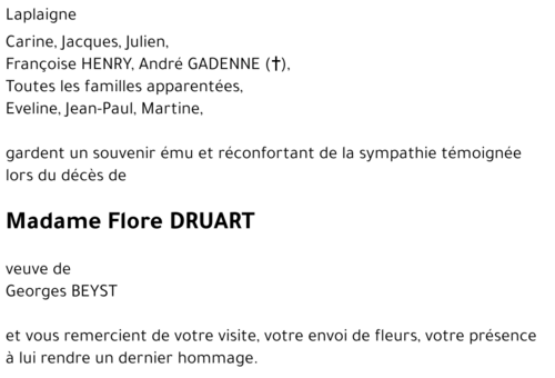 Flore DRUART