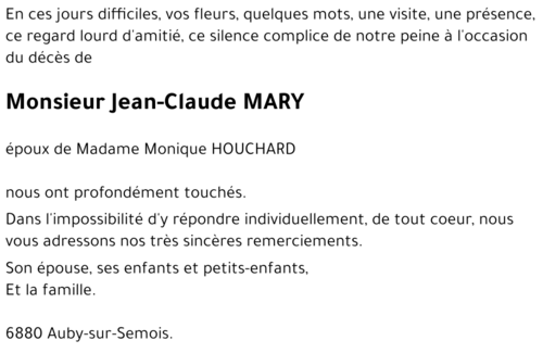 Jean-Claude MARY