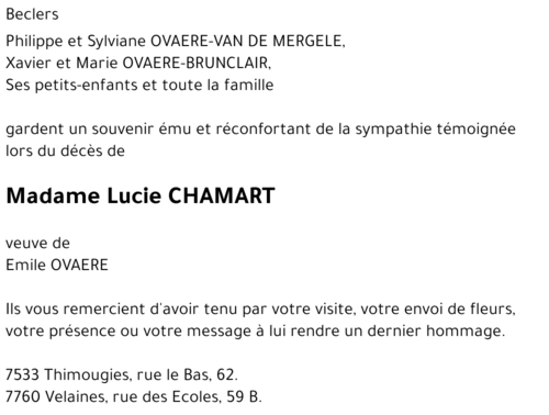 Lucie CHAMART
