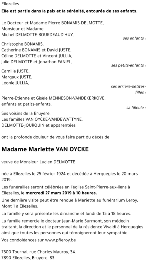 Mariette Van Oycke